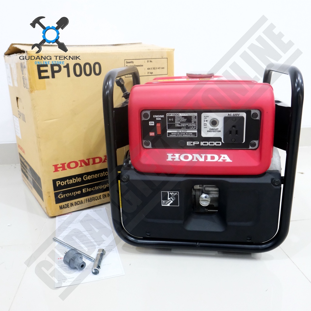 Genset HONDA EP1000 850Watt / Generator HONDA EP 1000 850W - Genset Power Generator Gasoline Bensin