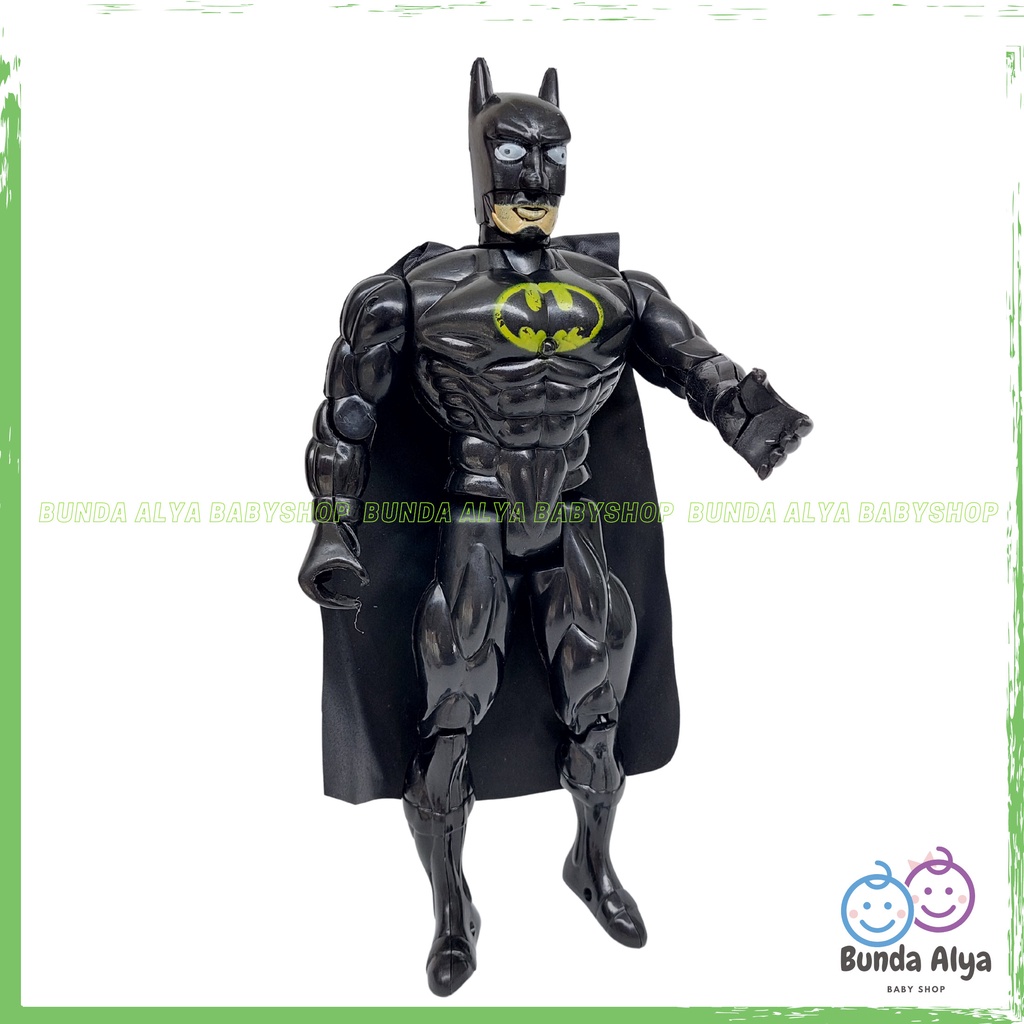 Mainan Action Figure Superhero Sayap Kelelawar - Mainan Robot Hero Anak Laki Warna Hitam - Mainan Anak Laki Kelelawar