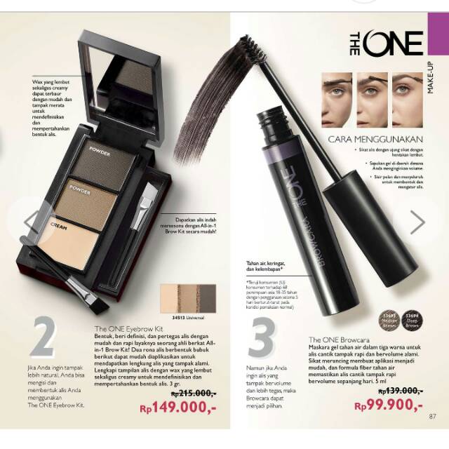 The ONE Eye Brow Kit/ The ONE Browcara /Oriflame