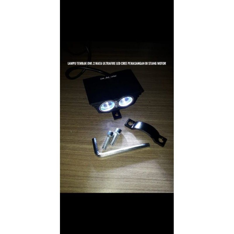 Lampu Tembak Sorot Led 2mata Lampu Led Owl Ultrafire 2 mata SALE / PROMO