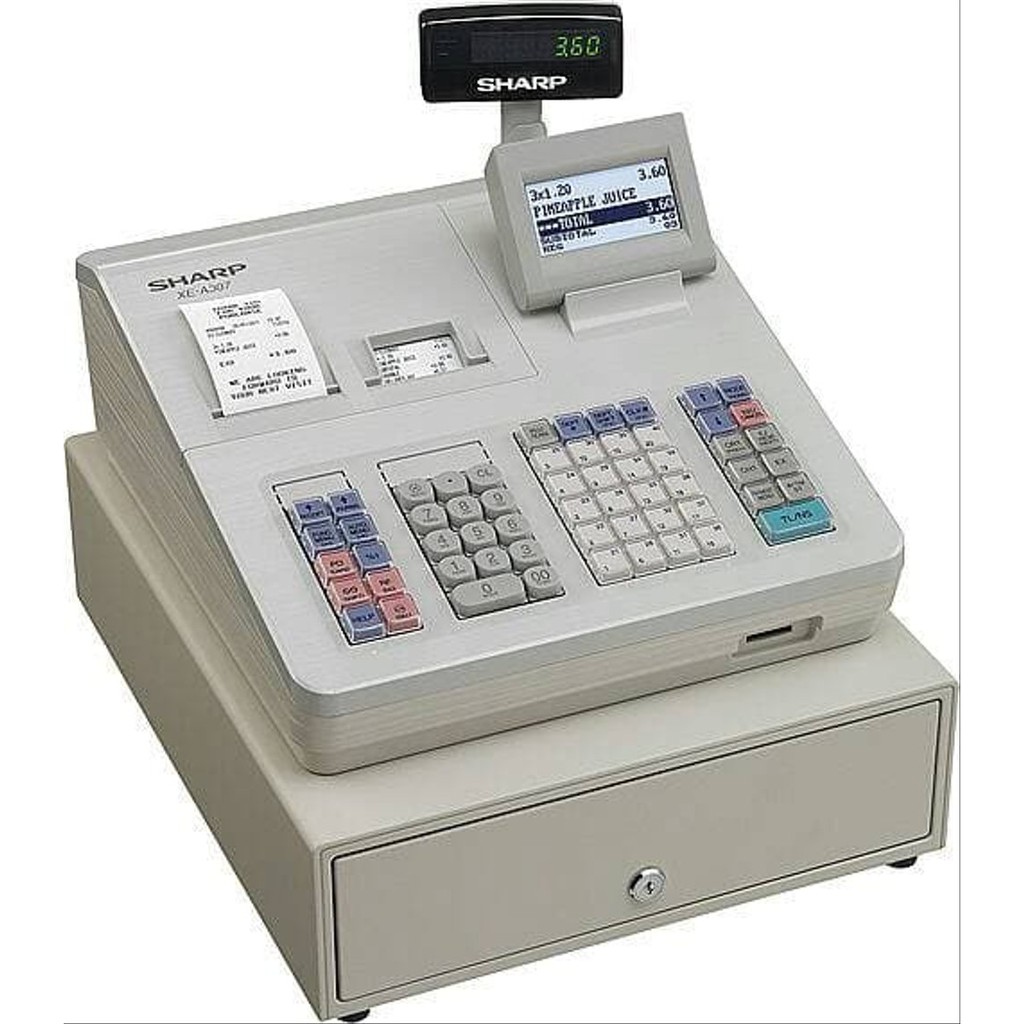 Promo MESIN SHARP XE A307 MESIN KASIR  CASH REGISTER bagus perlengkapan kasir terbaik