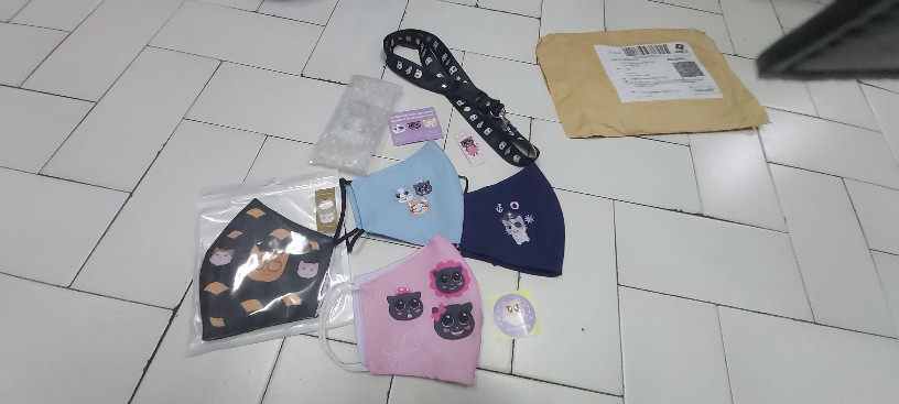 Masker Bordir Dua Lapis Ada Tempat Tisu (22x13cm)