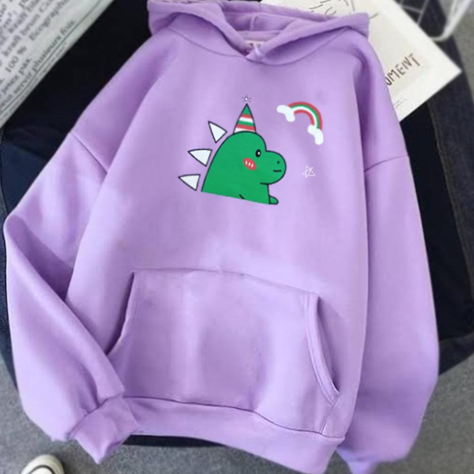 ✬ Sweater anak perempuan DINOSAURUS RAINBOW baju anak jaket anak perempuan ➲