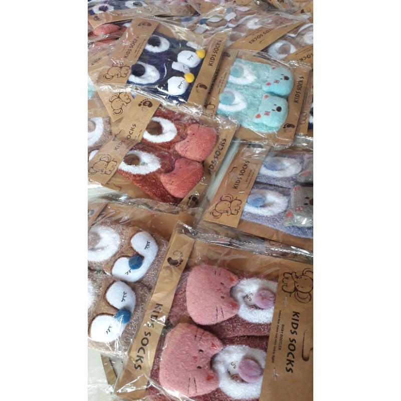 K-SP Sepatu Kaos Kaki Bayi KOREA BULU Unisex Prewalker Perlengkapan Bayi