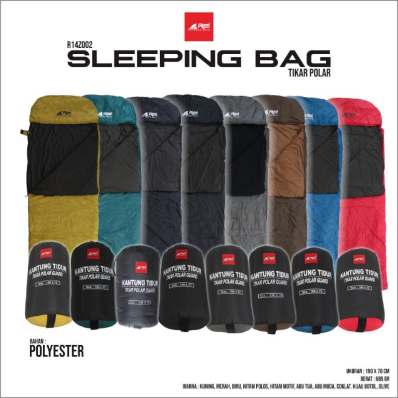 Sleeping Bag  Kantung Tidur Model Tikar  Polar Arei Original