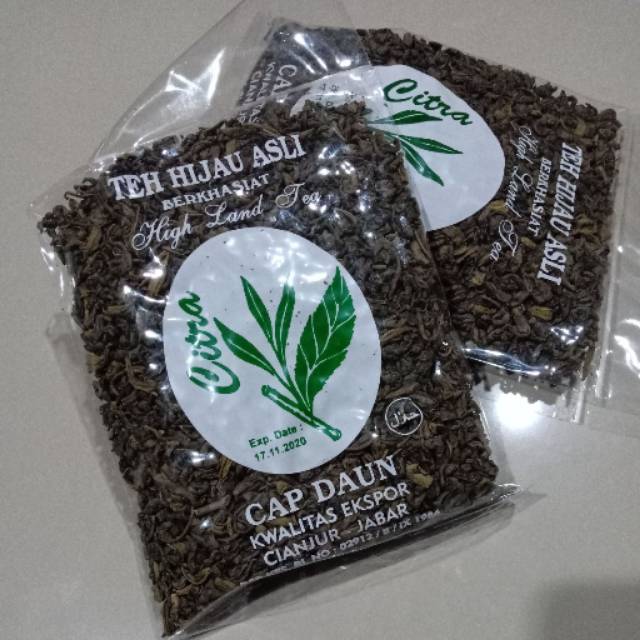 

Teh hijau cap daun