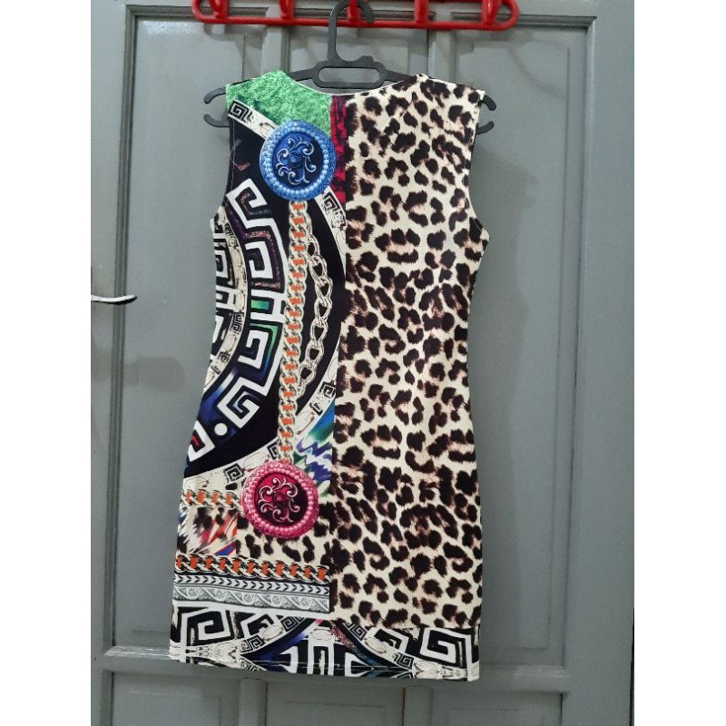 Dress Batik Wanita Putih Preloved Surabaya