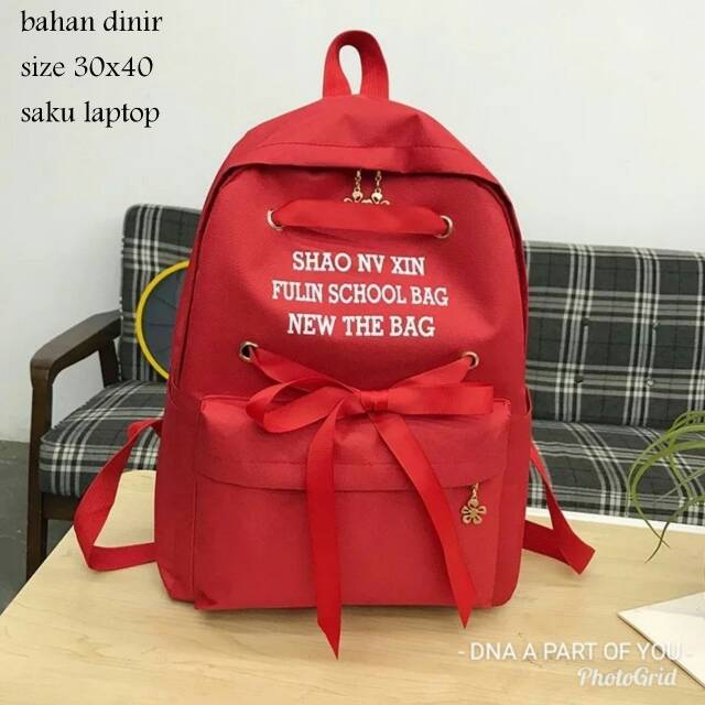 Backpack pita tas sekolah wanita fashion mewah harga murah tas lokal