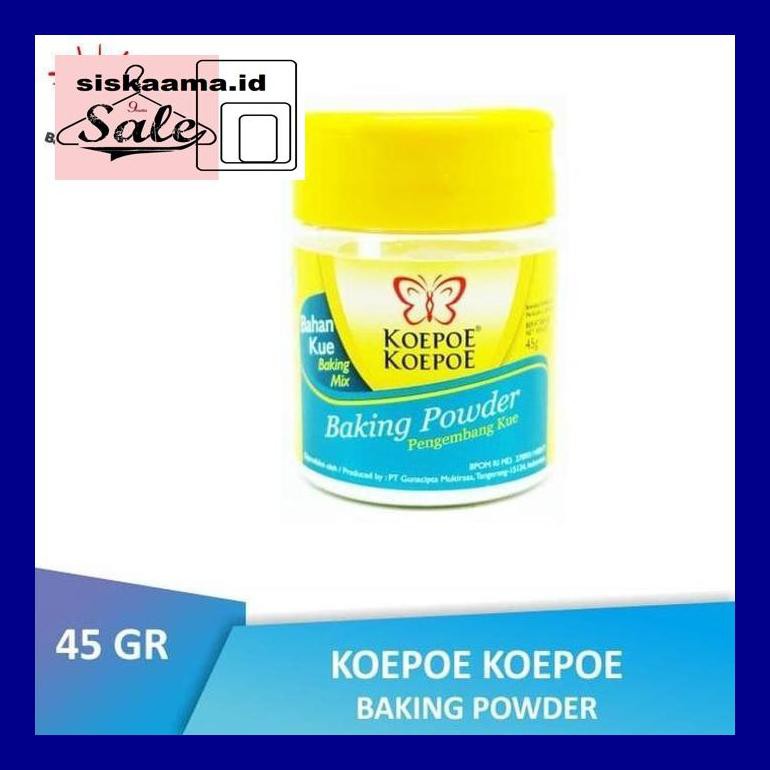 

A40D0Yh Btl Koepoe Koepoe Baking Powder 45 Gr | Pengembang Kue Kupu Kupu D50Tr40V