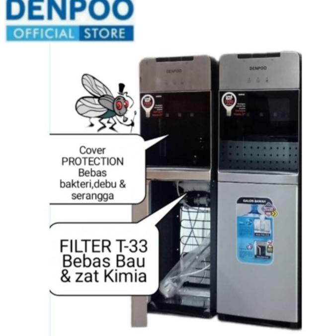 Dispenser Denpoo Galon Bawah, Dispenser Denpoo Aquazone Kompresor Jetolita