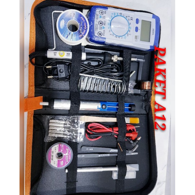 PAKET PERALATAN  SOLDER LISTRIK 60WATT LENGKAP