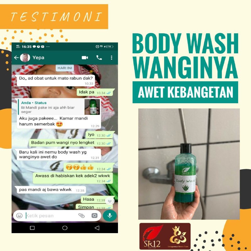 SR12 Sabun Mandi Cair Aloevera Lidah Buaya Body Wash Pencerah dan Penyegar Kulit BPOM