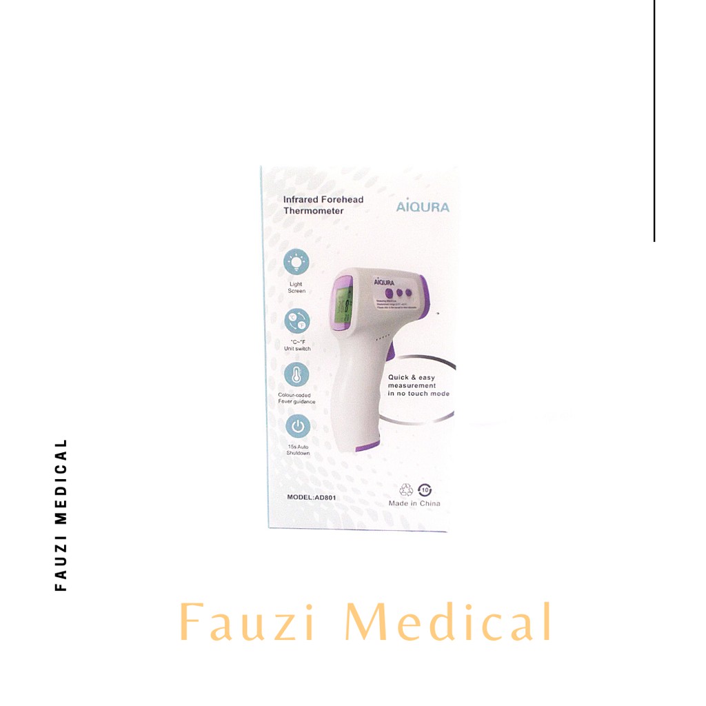 Thermometer Infrared Trhemo Gun Aiqura Model AD801