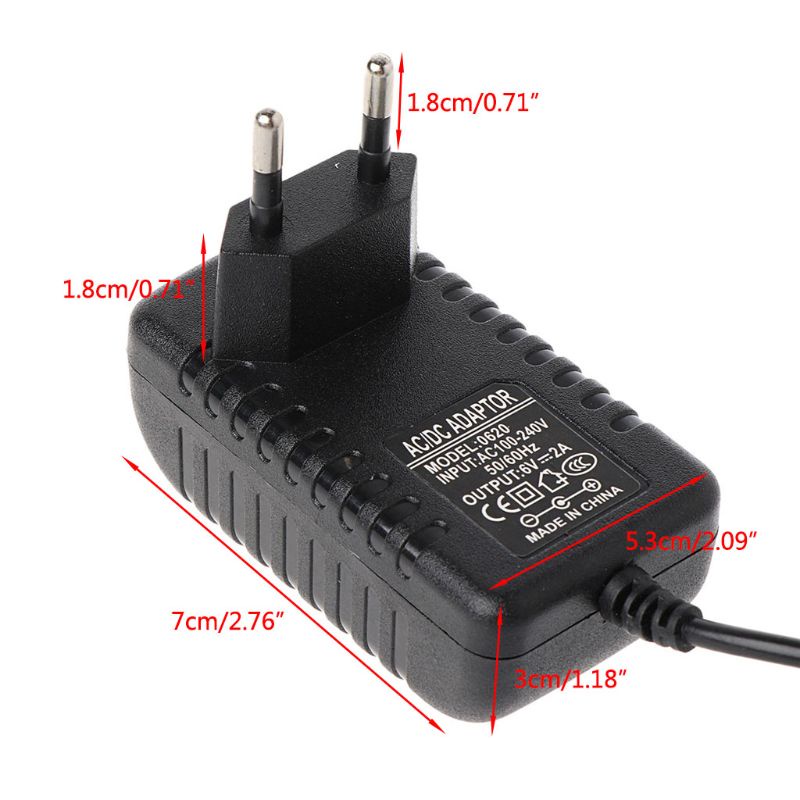 Btsg AC Ke Untuk DC Converter 100V~240V Ke Untuk DC 6V 2A 12W Power Supply Adapter 7.5