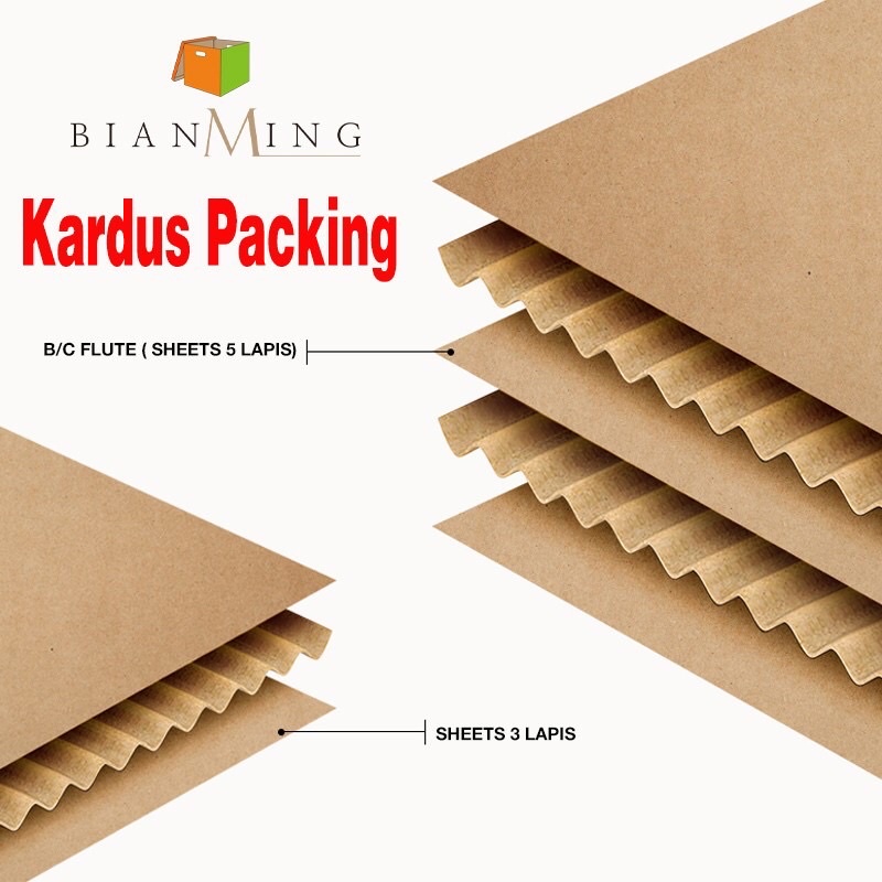 

bahan packing kardus tebal 3 lapis