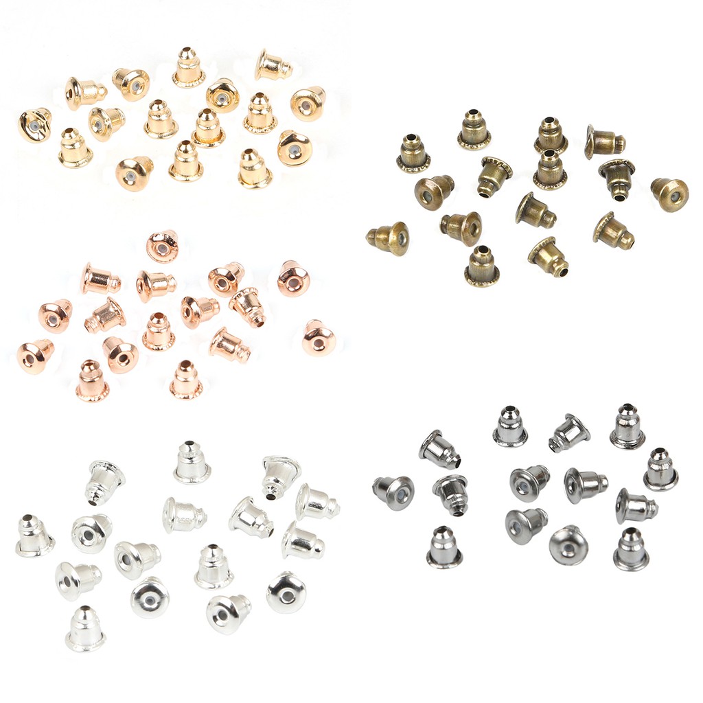 200pcs Stopper Belakang Anting Stud Butterfly Ukuran 5x6 mm