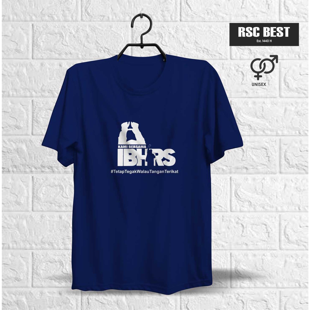 Kaos Kaus T-Shirt IB HRS HABIB RIZIQ 2 Distro Motivasi Katun Cotton Pria Wanita Trend Lengan Panjang