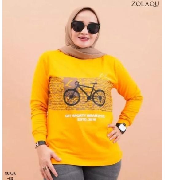 Penjualan Terbanyak.. D) kaos wanita lengan panjang zolaqu/kaos wanita zolaqu ori terbaru 2021/kaos 