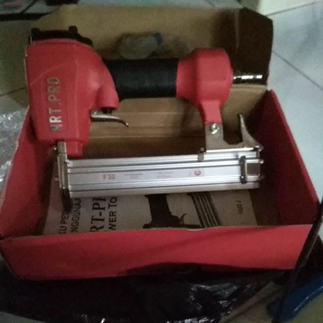 Nrt Pro F30 Mesin Airnailer Paku Tembak Kayu Portable Paku 30mm Air Nailer Pistol Paku Tenaga Angin