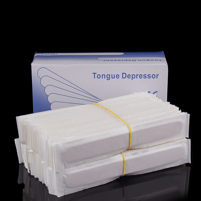 ★100pcs-Steril★ Tongue Spatel/Kayu Spatel Lidah/Wooden Tongue Depressor/Care Wooden Tongue Depressor