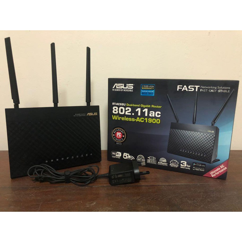 Router ASUS RT AC68U Wireless AC1900 Dual Band Gigabit
