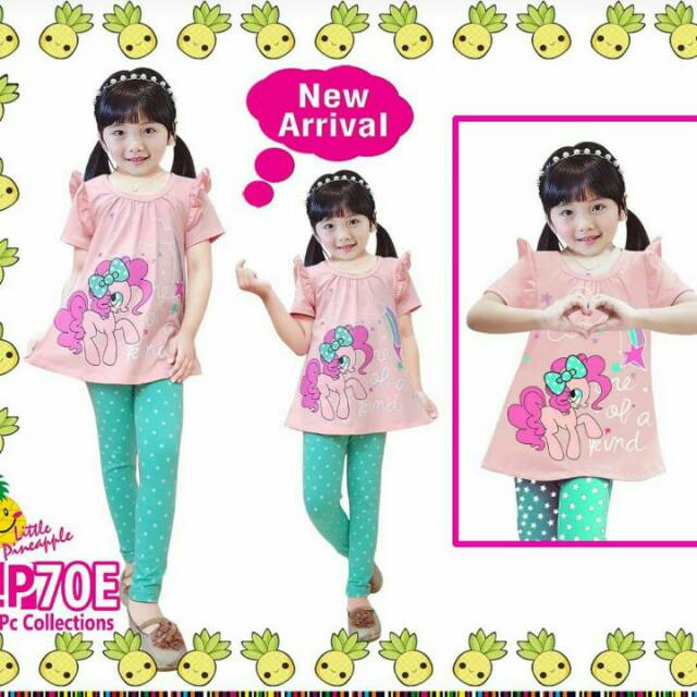 Setelan anak perempuan little pineapple