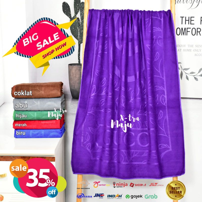 BIG SALE!!! Handuk Mandi Dewasa Lembut Microfiber Daun Muda 70X140cm