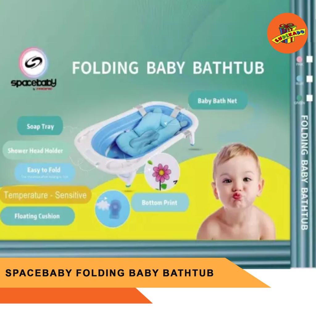 SPACEBABY FOLDING BABY BATHTUB SB-388 - Bak Mandi Bayi Lipat