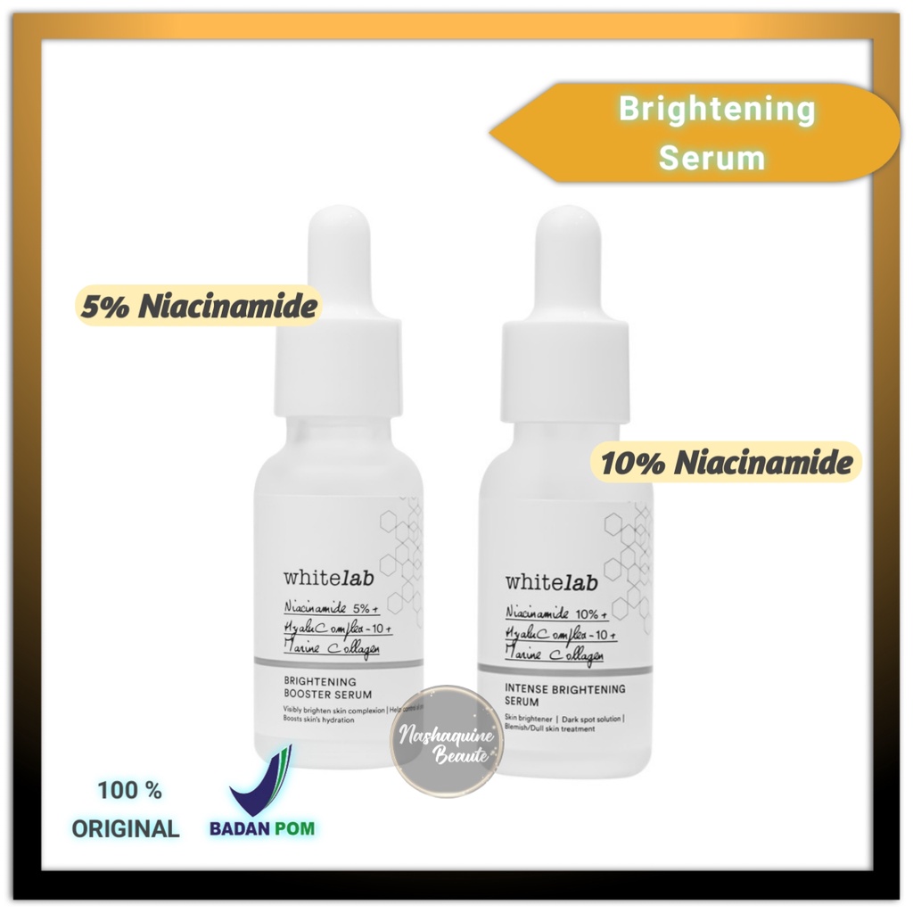 Whitelab Brightening Face Serum - 5% Niacinamide 10% Niacinamide 20ml