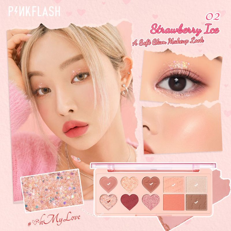 Pinkflash Multiple Face Palette / Zero Waste Eyeshadow Blush Highlighter Contour Set