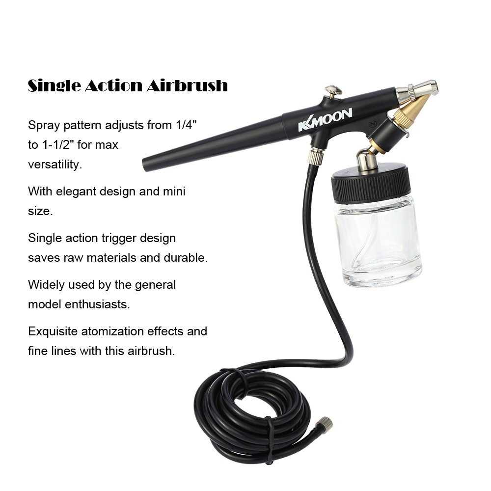 KKMOON Mini Airbrush Paint Spray Gun Sandblaster Kit - Aero1-Hitam