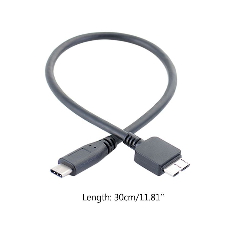 Vivi Kabel Konektor Data Usb 3.1 Tipe C Ke Usb 3.0 Micro B Untuk Hard Drive Smartphone Pc