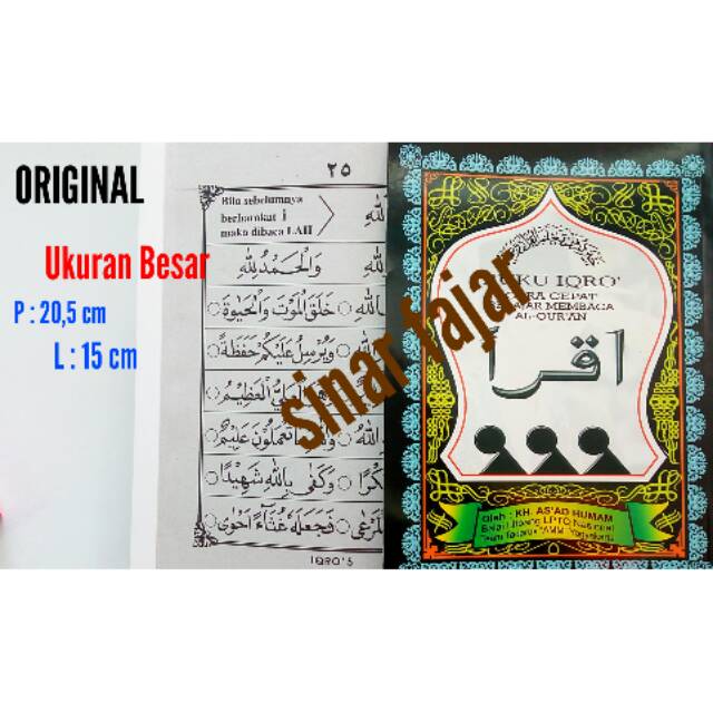 Buku Iqro - buku Iqro ukuran besar