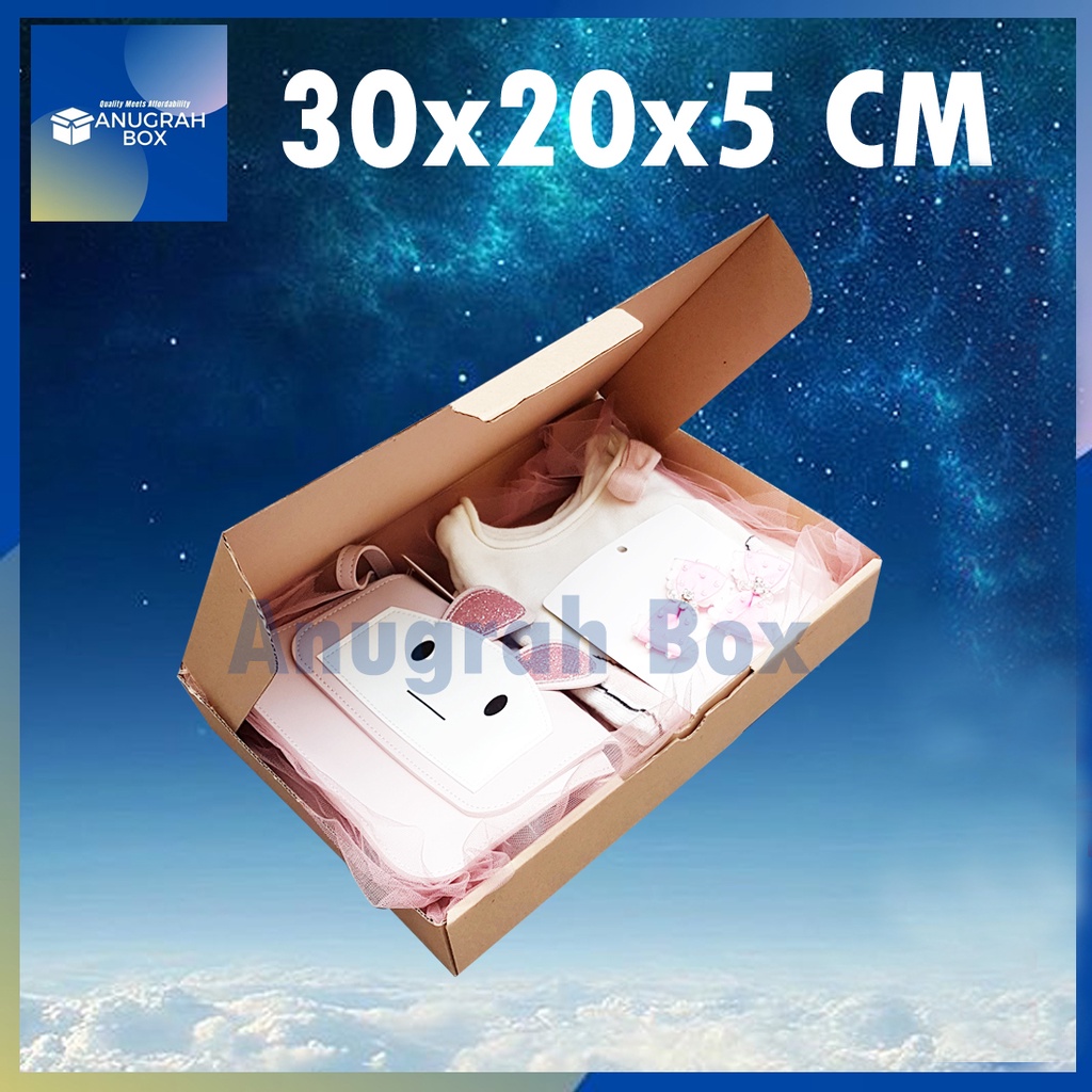 

Kardus box 30x20x5 cm (ECER) Diecut dus pizza donut packing kotak aksesories kue hampers giftbox