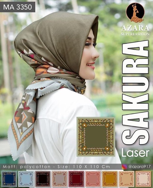 SAKURA SQUARE RANDOM MOTIF DAN WARNA