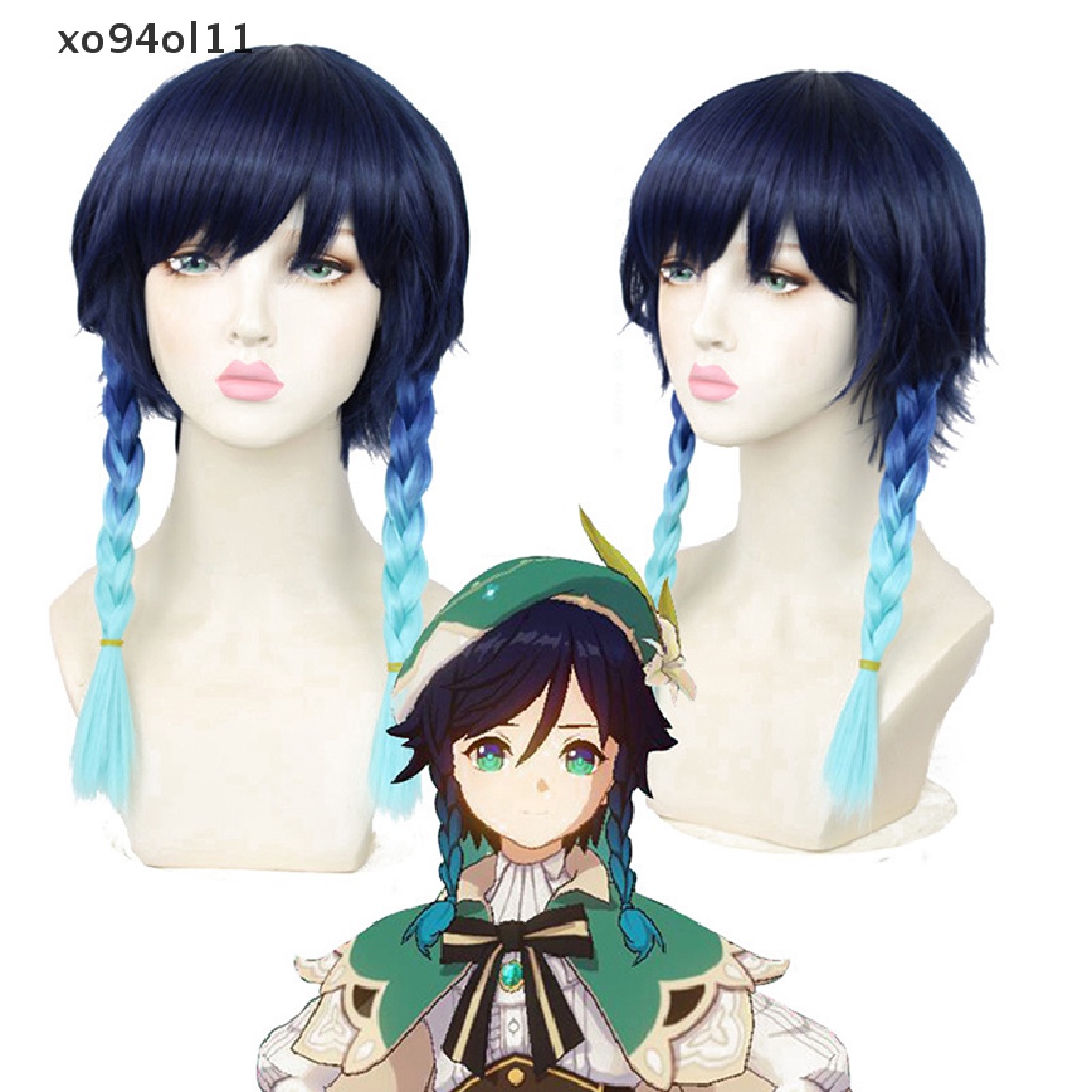 Xo Wig / Rambut Palsu Warna Biru Untuk Cosplay Anime Halloween