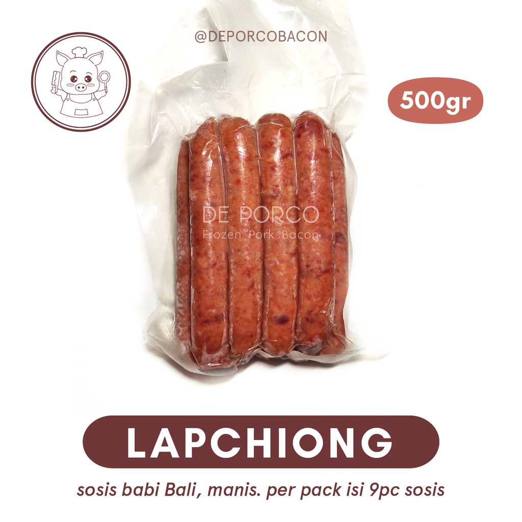 

DEPORCO Sosis Babi Bali/ Lapchiong Premium Manis (500gr)