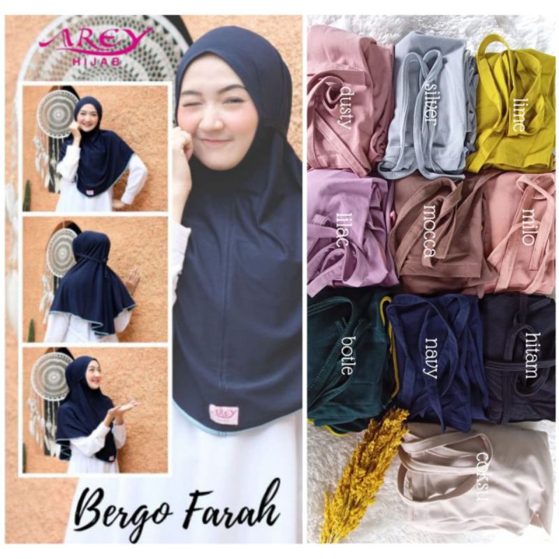 Bergo Farah Arey Hijab