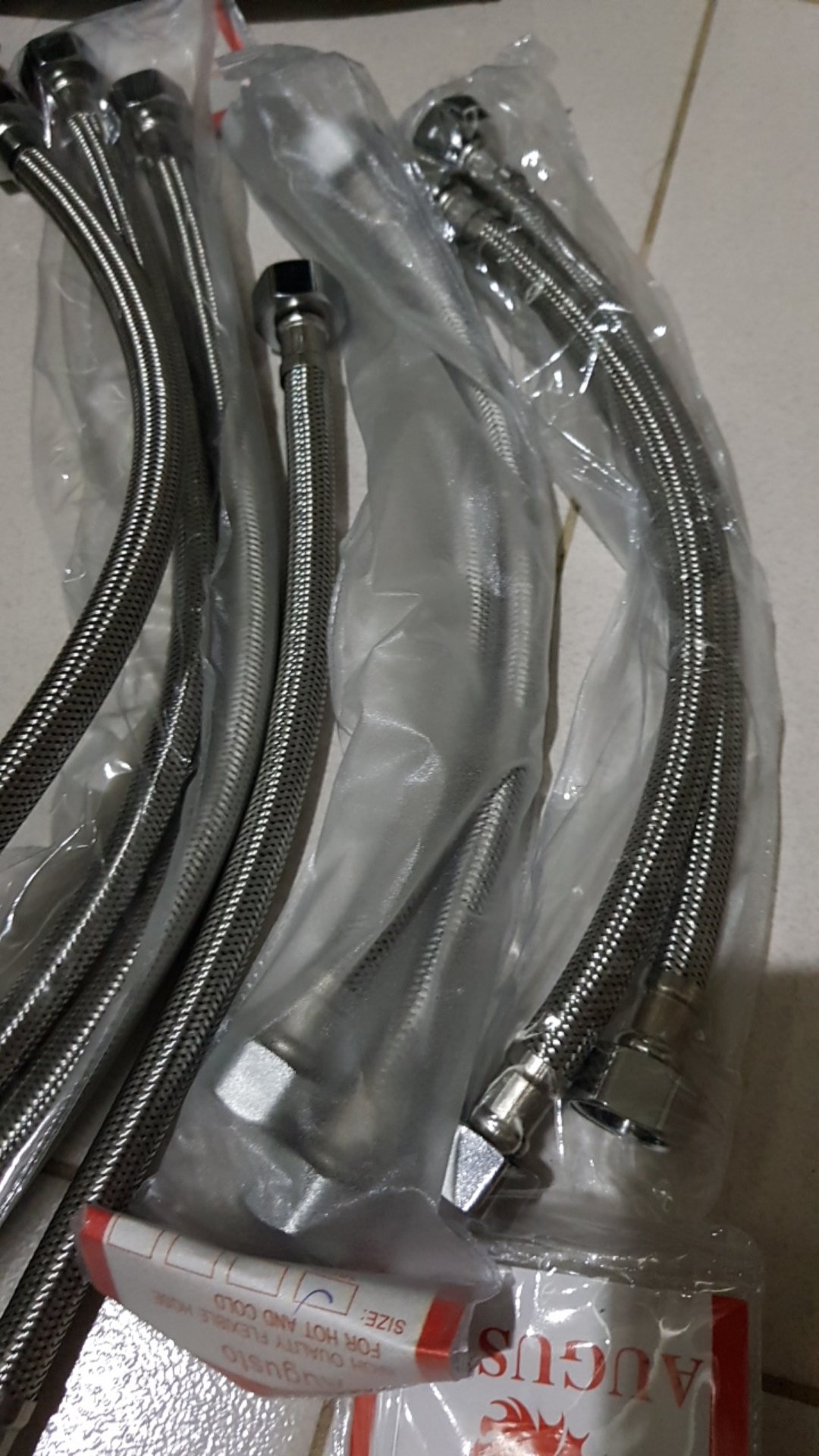 Fleksibel Anyam 30 Cm Stainless Aug- Selang Air 30cm Flexible Murah Wastafel Closet Panas Dingin