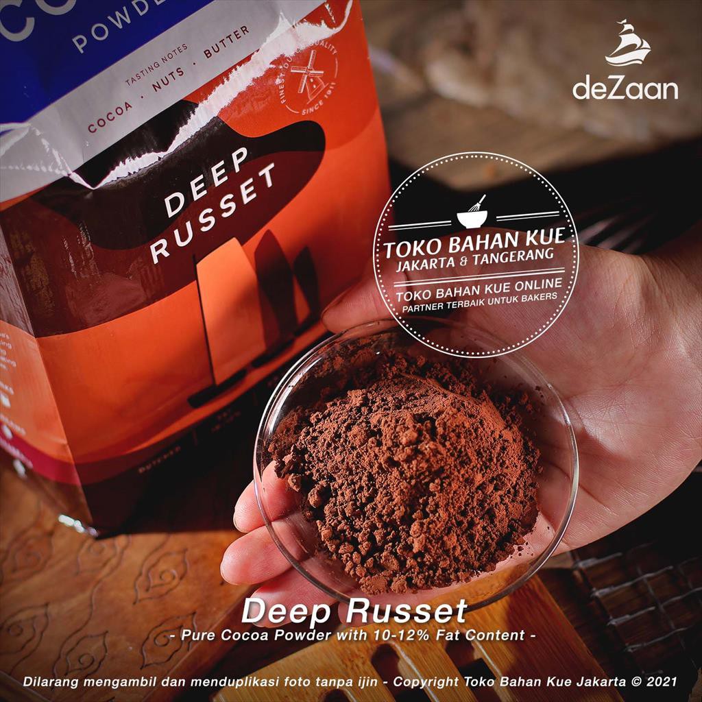 DeZaan - Pure Cocoa Powder Deep Russet 500gr Cokelat Bubuk Murni