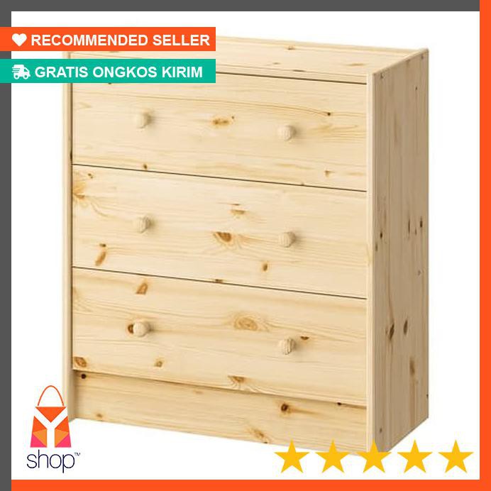 BIG SALE Lemari kayu pinus 3laci IKEA RAST Lemari laci BIG SALE Lemari kayu pinus 3laci IKEA RAST Lemari laci