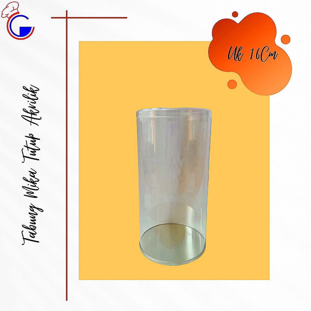 Toples Tabung Mika Tutup Akrilik