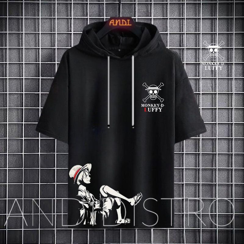 kaos hoodie pria dewasa distro terlaris/kaos hodie murah/kaos hodie kikinian/ kaos hodie one piece d