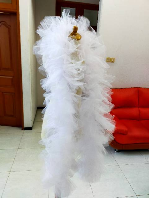 Tutu long ruffle utk portfolio make up