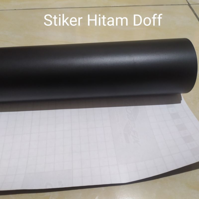 Stiker Skotlet Hitam Doff, Hitam Glosy, Permeter