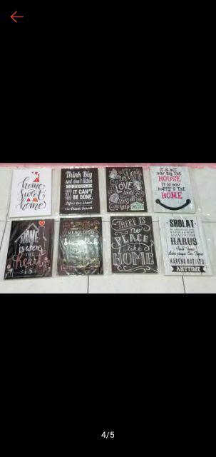 Hiasan Dinding Poster Kayu Al-122