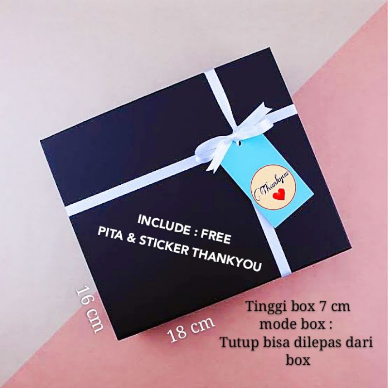 

BEST PRICE PROMO HARD BOX CUTE SUPER BLACK 18 x 16 x 7 cm.