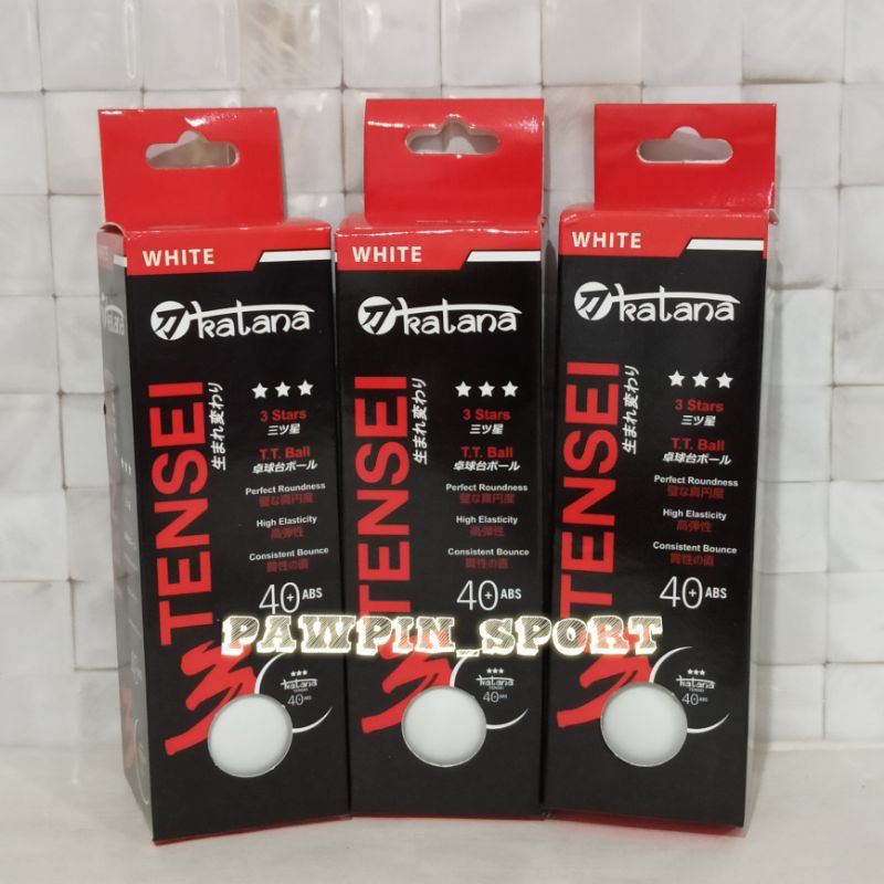 Bola pingpong katana / katana 3 star 40+ /bola pingpong katana murah
