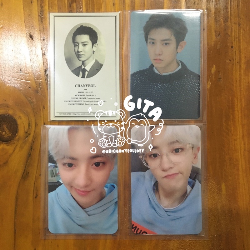 EXO Chanyeol Universe Cover Note, XOXO, Exo-L Ace Fan Club Kit 2019 Photocard / PC