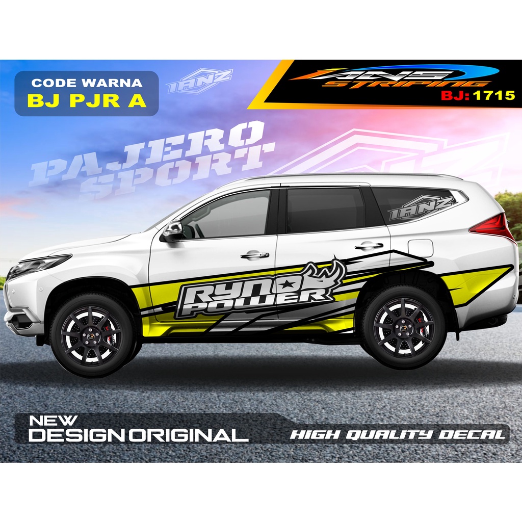 DECAL STICKER MOBIL PAJERO / STIKER MOBIL GRAND LIVINA / VARIASI STIKER PAJERO / STIKER MOBIL